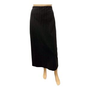 Evan-Picone Women's Black Striped Lining Skirt, 6